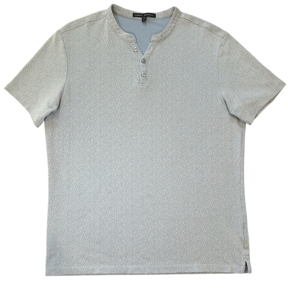 Robert Barakett Men's White Tee Short Sleeve Pima Cotton T-Shirt Size Medium